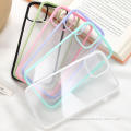 Kes silikon iPhone sempadan warna macaron